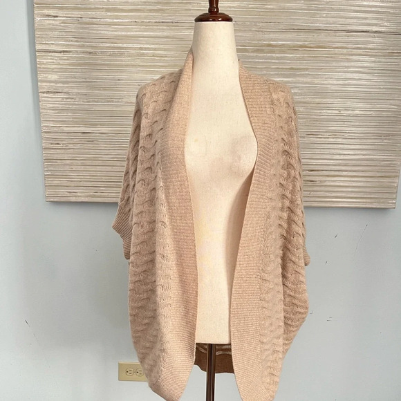 Lord& Taylor 100% cashmere open cocoon cardigan size M - Picture 7 of 12